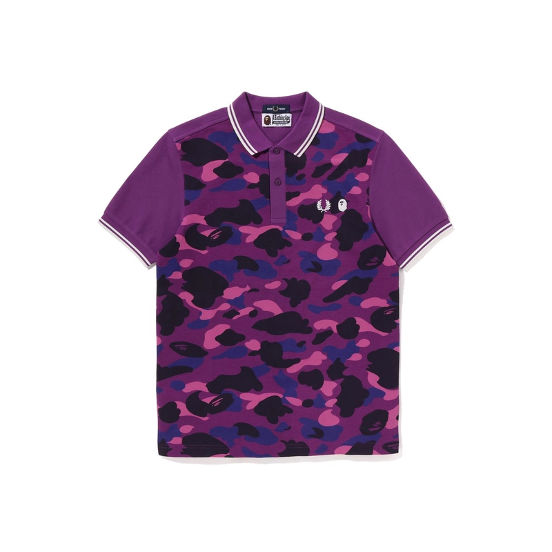 A BATHING APE x FRED PERRY Bape COLOR CAMO POLO Polo