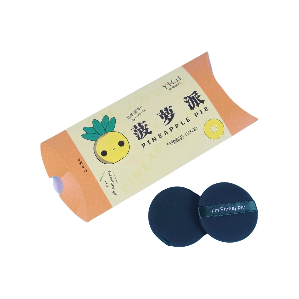 米甜兔  蛋黄派气垫粉扑 不吃粉 干湿两用双面遇水变大非乳胶菠萝派