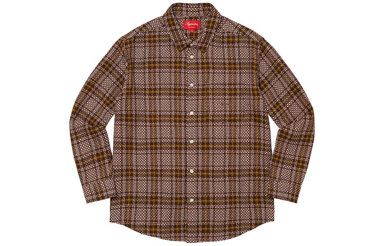 Supreme SS23 SS23 Week 1 BASKET WEAVE PLAID SHIRT