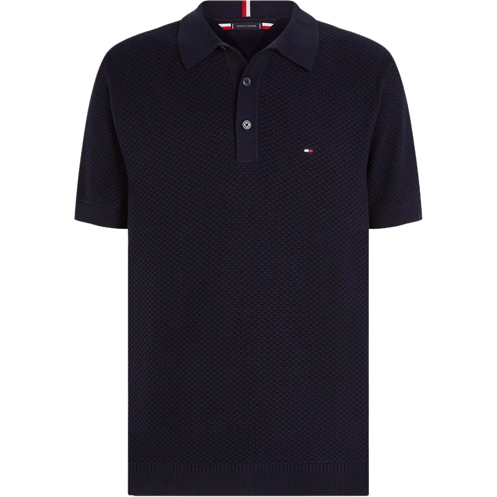 Tommy Hilfiger Oval Waffle Knit Regular Fit Polo LogoPolo