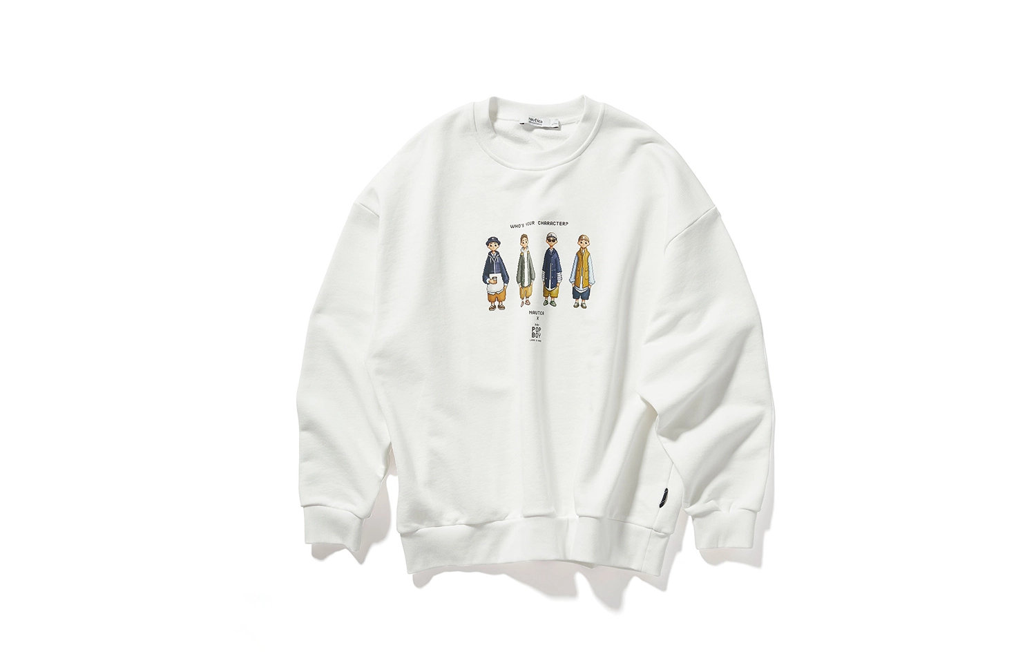nautica white sail x POPBOY FW23 Logo