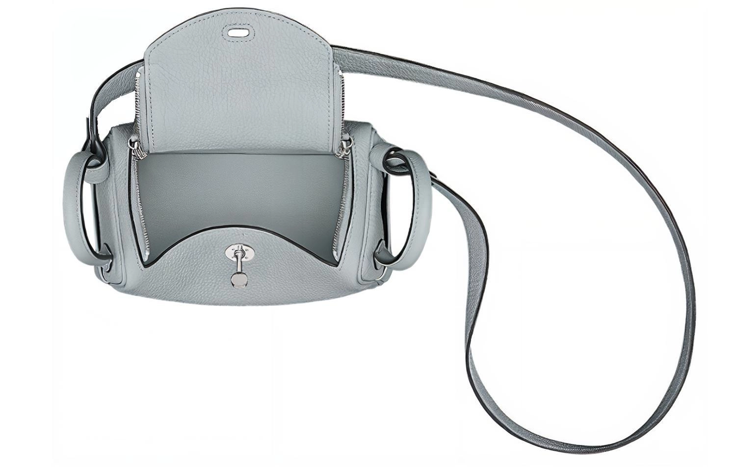 HERMES Lindy 19 MiniTaurillon Clemence 08 Bleu Pale