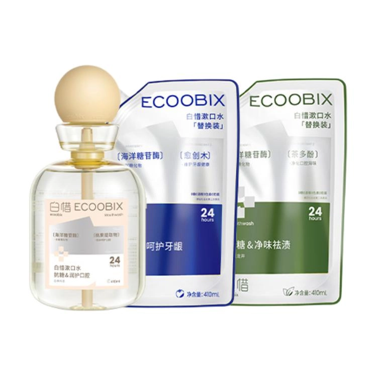 白惜 益生菌持久留香漱口水 清洁护龈