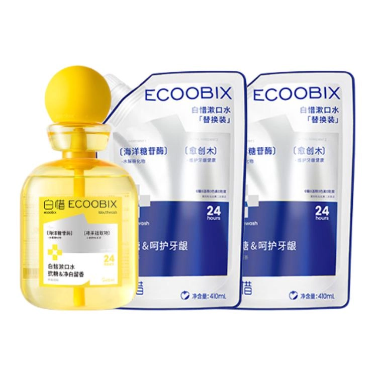 白惜 益生菌持久留香漱口水 清洁护龈