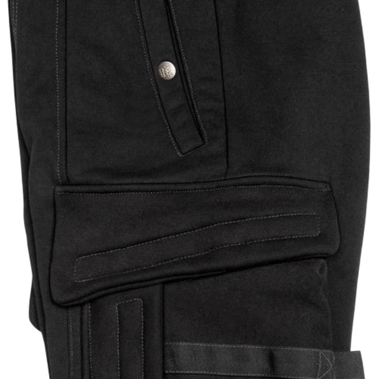 FARFROMWHAT FW22 3 Cloud Pocket Sweat Pants Moonless Night Black