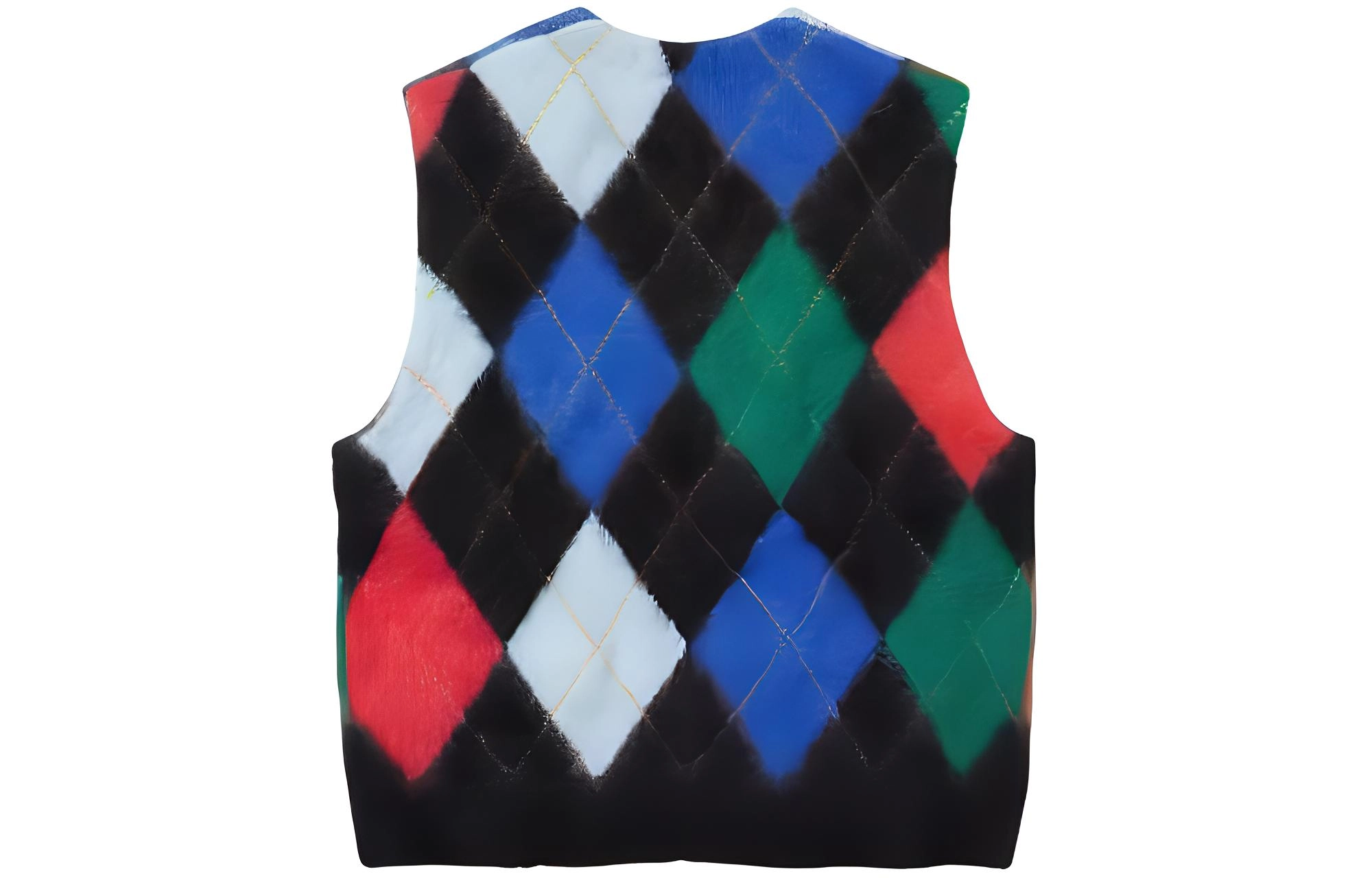 Supreme SS24 WEEK1 BRUSHED ARGYLE ZIP UP VEST V