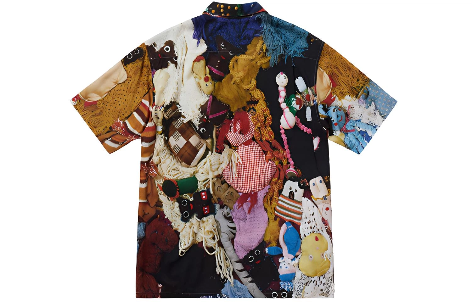 Supreme FW18 Mike Kelley More Love Hours Than Can Ever Be Repaid Rayon Shirt Multicolor