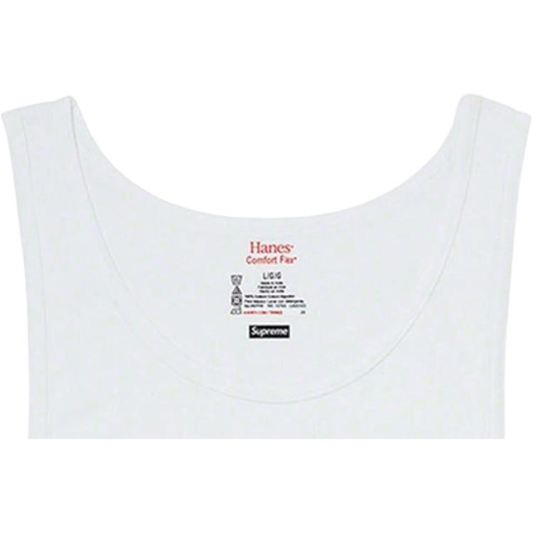 Supreme x HANES Supreme x HANES SS23 Week14 TANK TOPS (3 PACK) logo 3