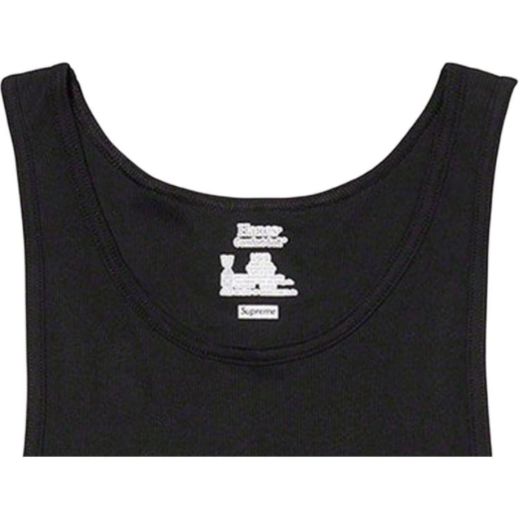 Supreme x HANES Supreme x HANES SS23 Week14 TANK TOPS (3 PACK) logo 3