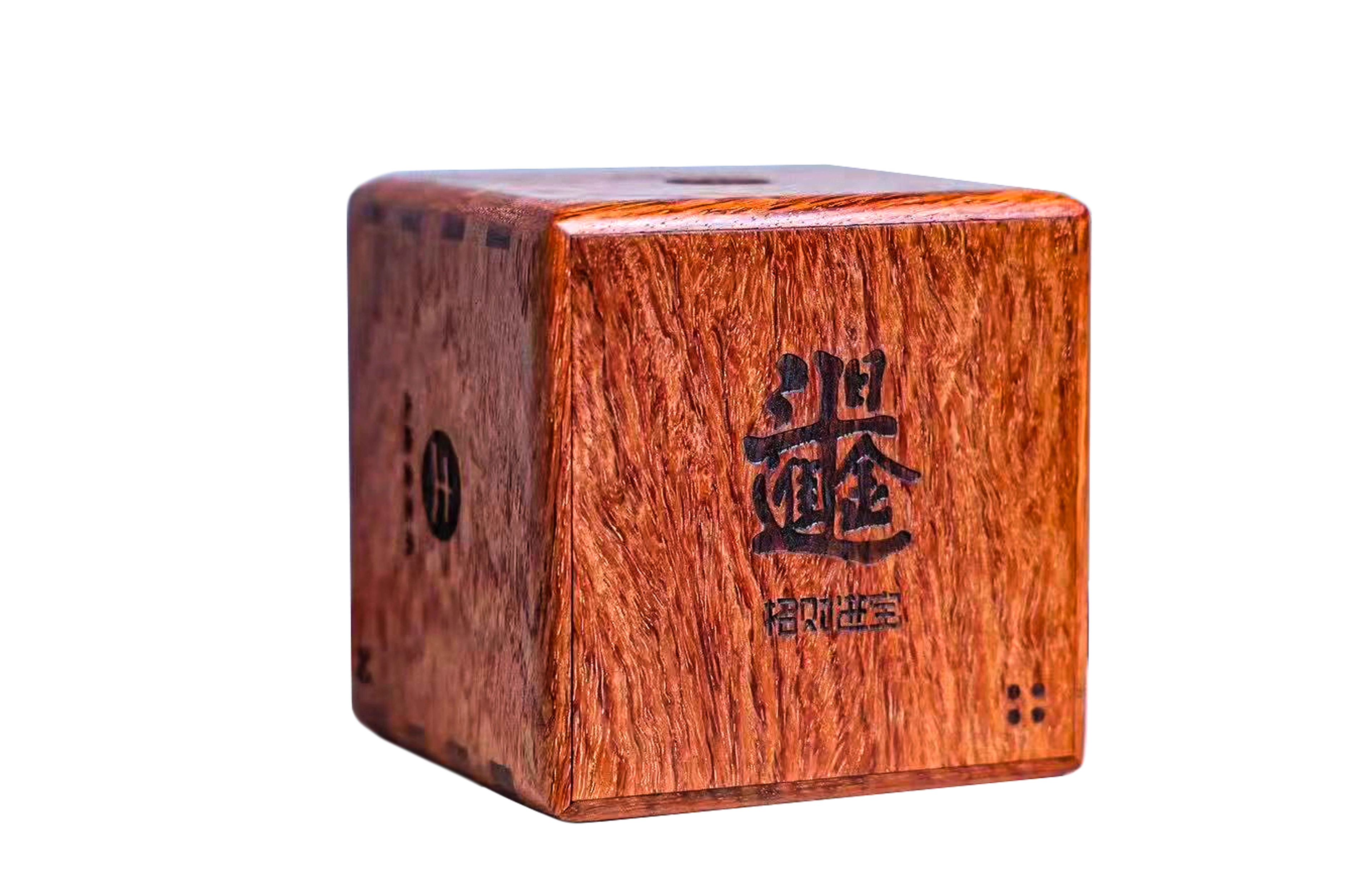 檀欣 古典复古风 金木水火土榫卯机关盒转运盒#好运 惊喜盒 表白盒 求婚盒 秘密盒 抽拉盒工艺品 缅花 摆件 男女同款情侣款