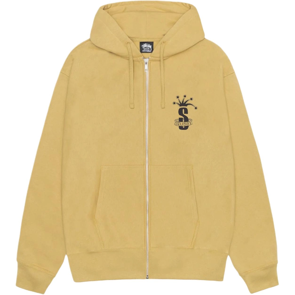 Stussy FW24 CROWN BAND ZIP HOODIE LOGO