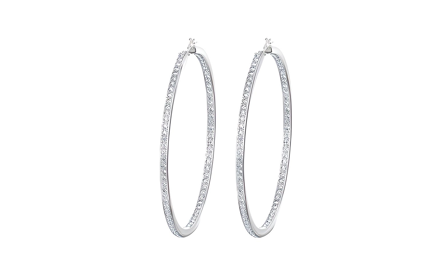 Swarovski Rare Hoop Pierced Earrings