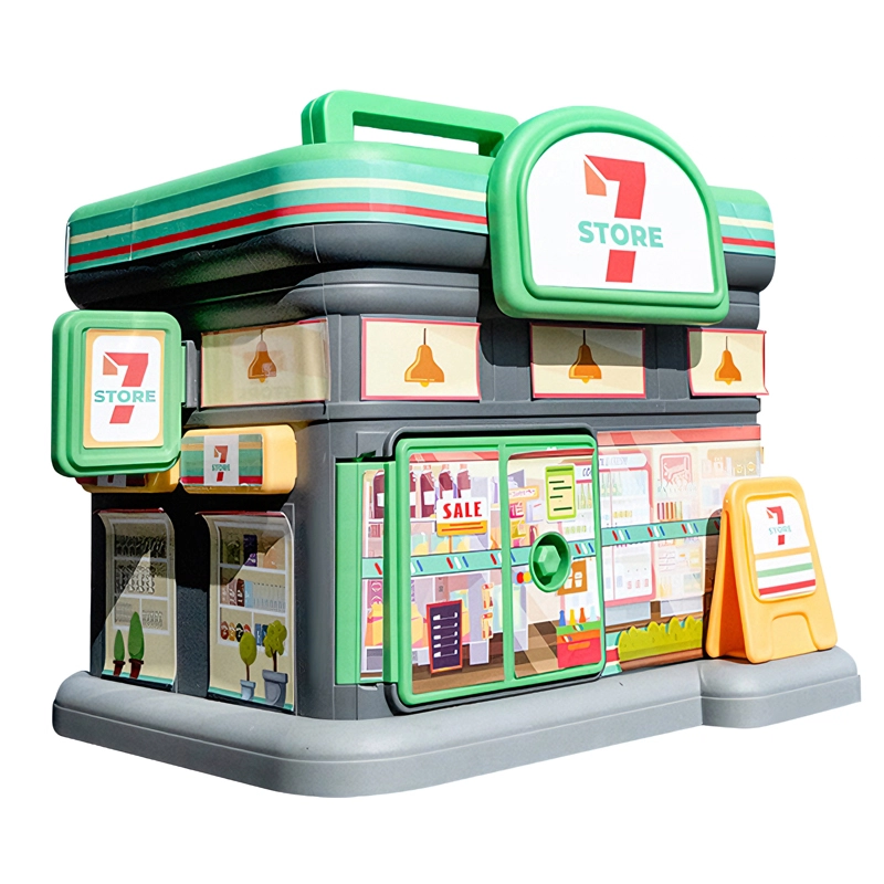 圣手 美拉德咖啡加油站便利店大容量卡通存钱罐个性创意储蓄罐 早教益智玩具