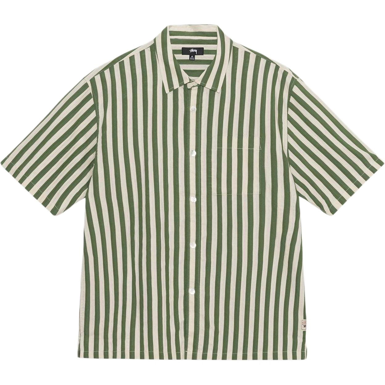 Stussy SS24 BOXY FLAT HEM SHIRT STRIPED