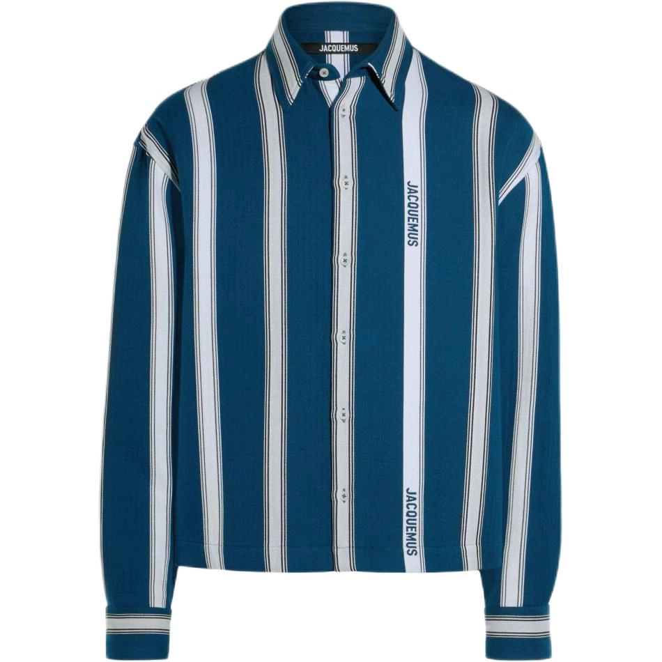 Jacquemus FW24 Striped boxy shirt Logo Stripes