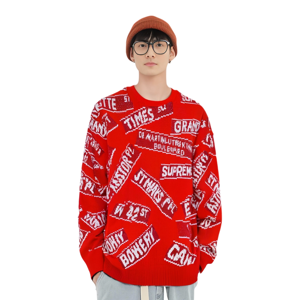 Supreme SS21 Week 1 Street Signs Sweater