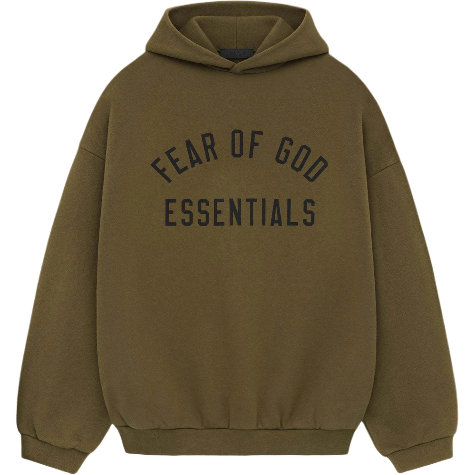 Fear of God Essentials Fall24 BACK TO SCHOOL Fleece Hoodie OLIVE