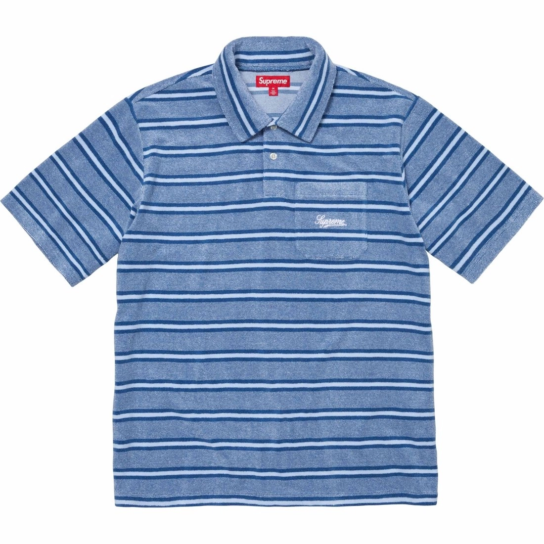 Supreme SS24 WEEK14 STRIPE TERRY SS POLO Polo
