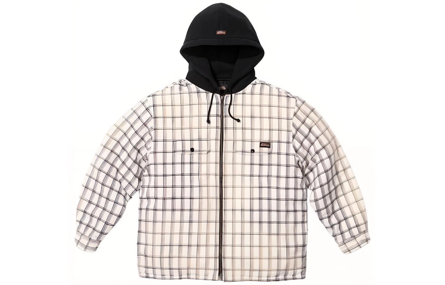 Supreme x Dickies FW23 WEEK9 PLAID HOODED ZIP UP SHIRT