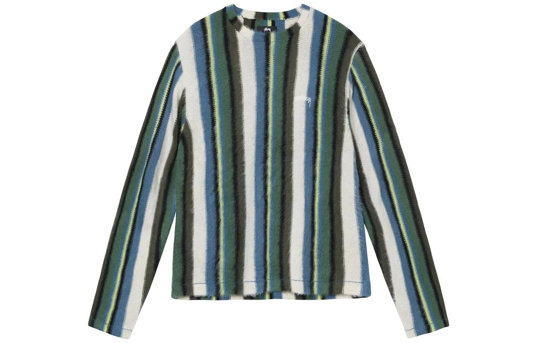 Stussy SS22 Vertical Striped Knit Crew