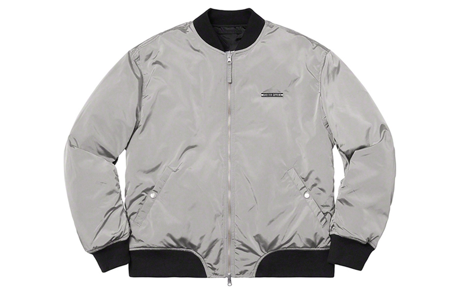 Supreme SS19 x Jean Paul Gaultier Reversible Backpack MA-1 Silver