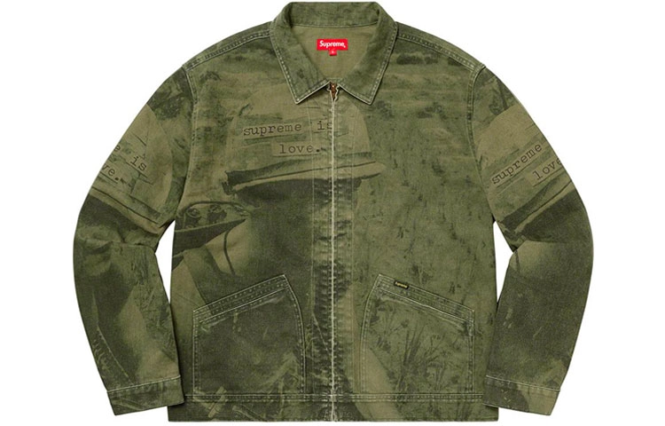 Supreme FW19 Week 1 Supreme Is Love Denim Work Jacket