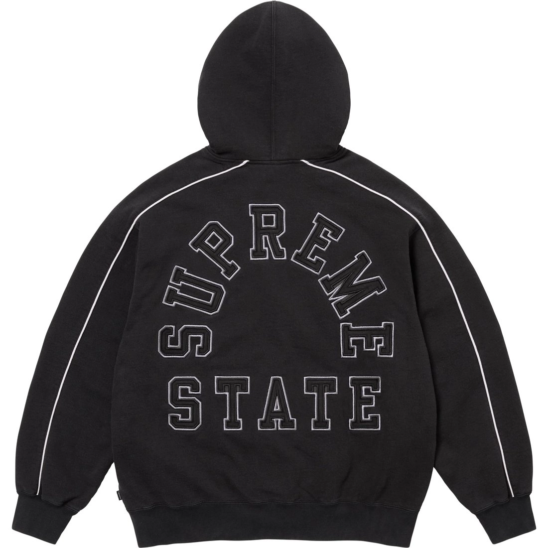 Supreme FW24 WEEK10 State Zip Up Hooded Sweatshirt logo