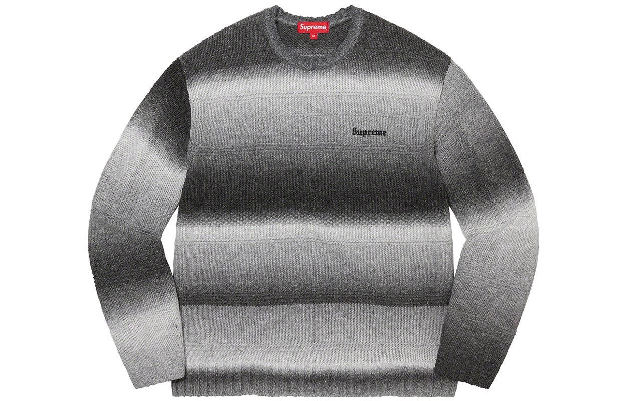 Supreme FW22 Week 3 Gradient Stripe Sweater Logo