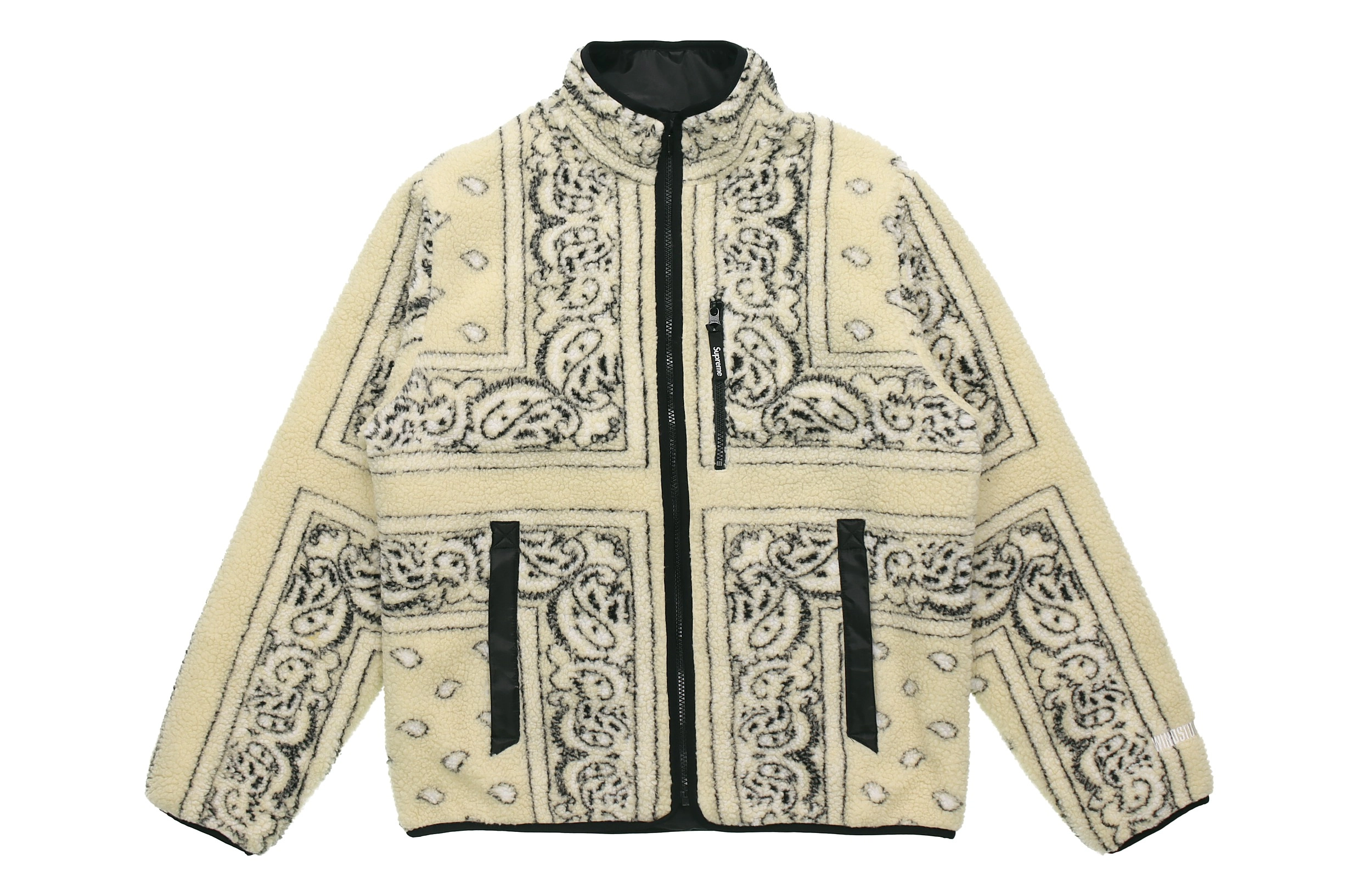 Supreme FW19 Week 3 Reversible Bandana Fleece Jacket