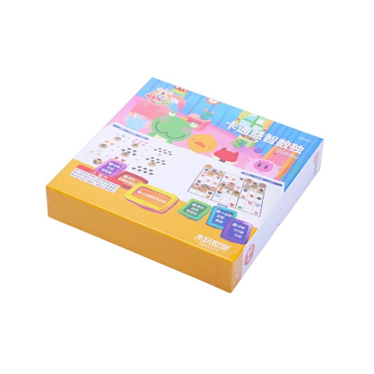 木玩世家 飞行棋数独入门六合一卡通木制 早教益智玩具
