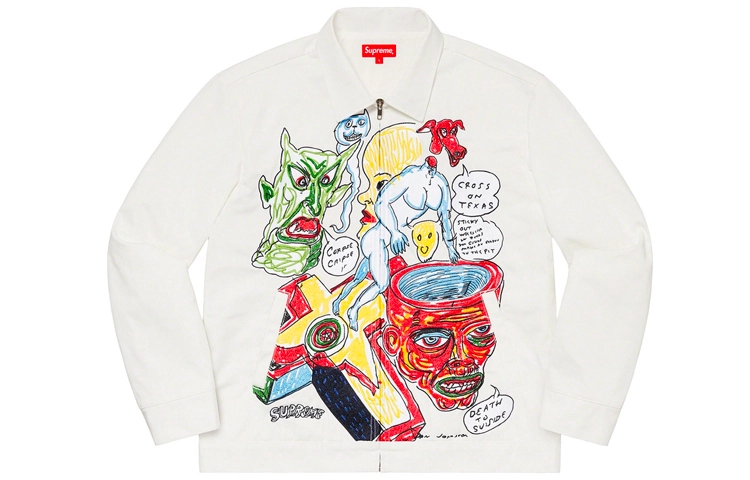 Supreme SS20 Week 12 x Daniel Johnston Embroidered Work Jacket