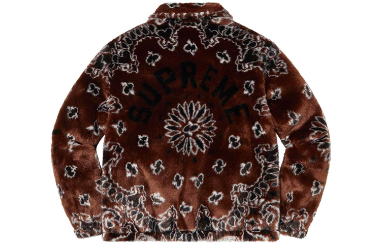 Supreme SS21 Week 1 Bandana Faux Fur Bomber Jacket