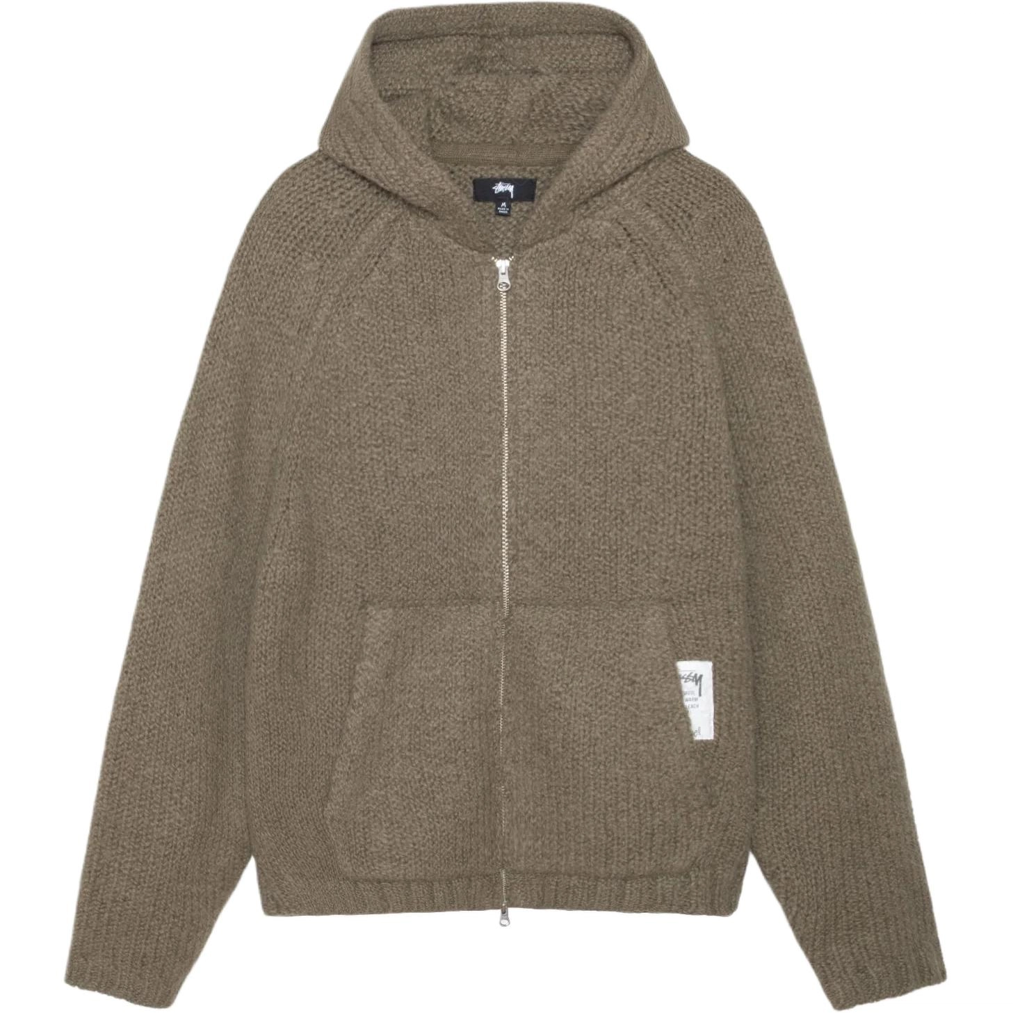 Stussy FW23 Chunky Knit Zip Hoodie