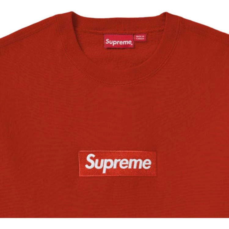 Supreme FW18 Box Logo Crewneck Rust BOGO