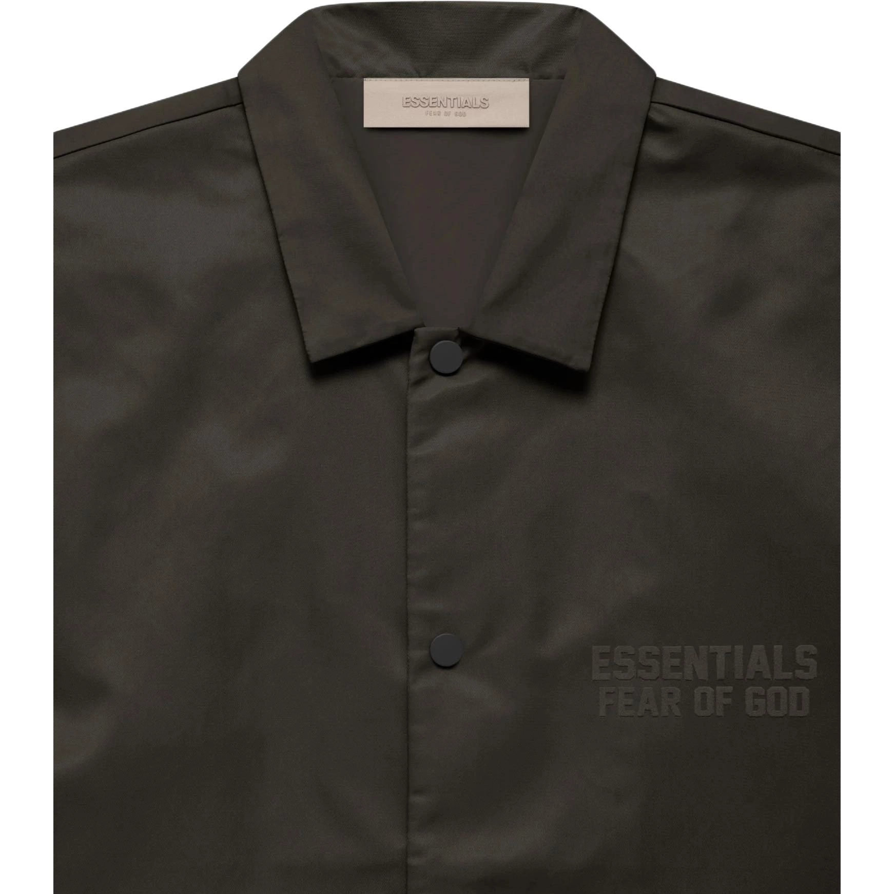 Fear of God Essentials FW22 SS Nylon Shirt Off Black
