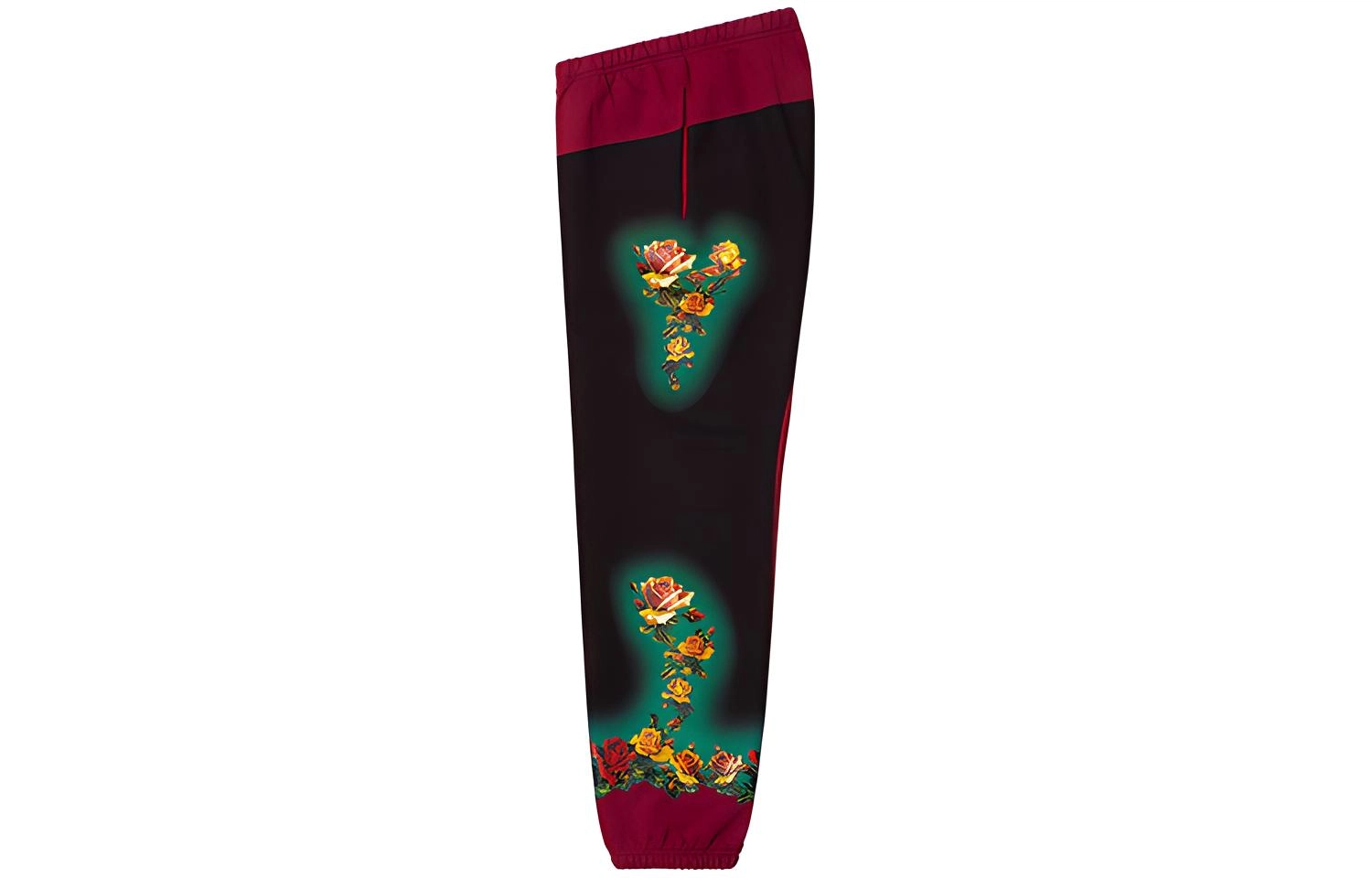 Supreme SS19 x Jean Paul Gaultier Floral Print Sweatpant Burgendy