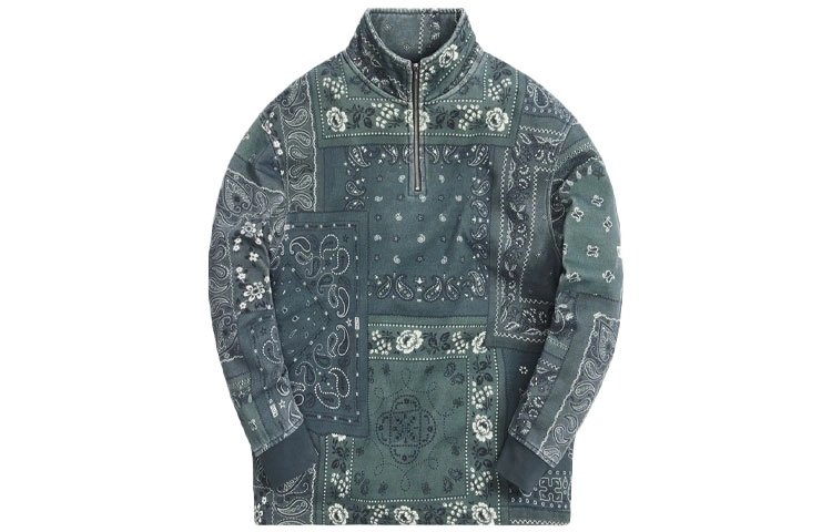 KITH Deconstructed Bandana Quarter Zip