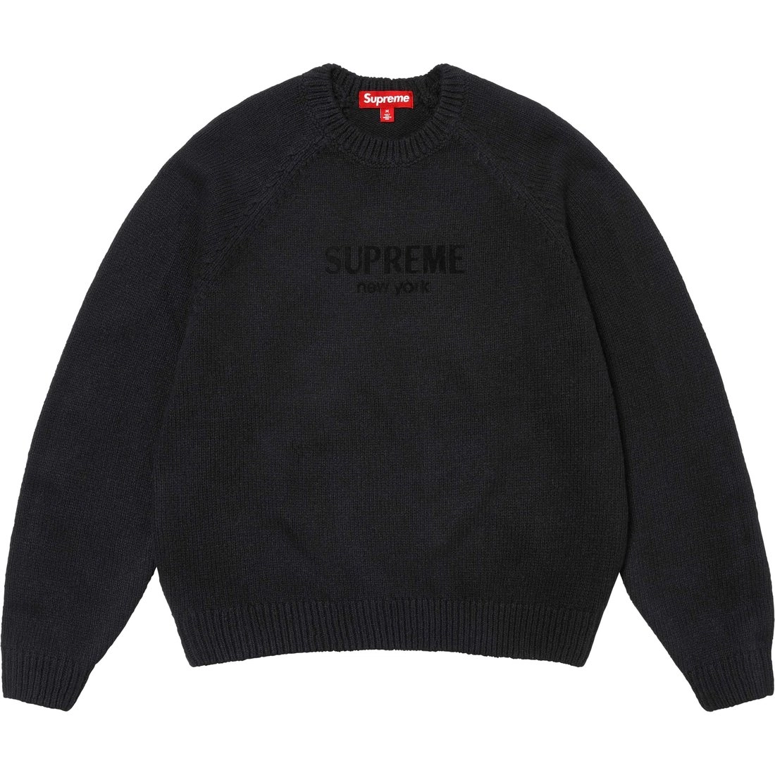 Supreme FW24 WEEK17 Flocked Logo Sweater logo