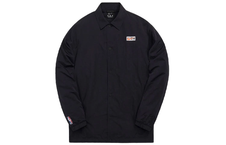 KITH x Nike FW21 For New York Knicks Coaches Jacket Black
