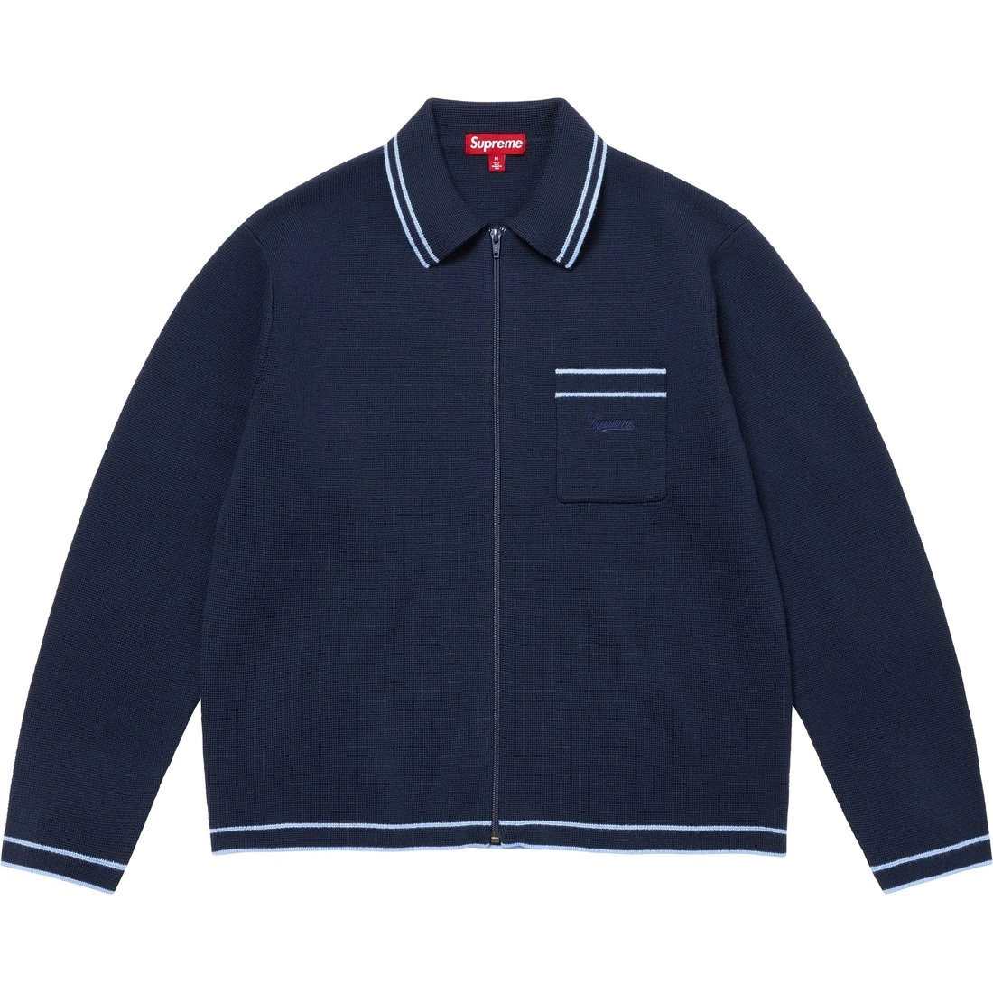 Supreme FW24 WEEK5 Zip Up Polo Sweater Polo