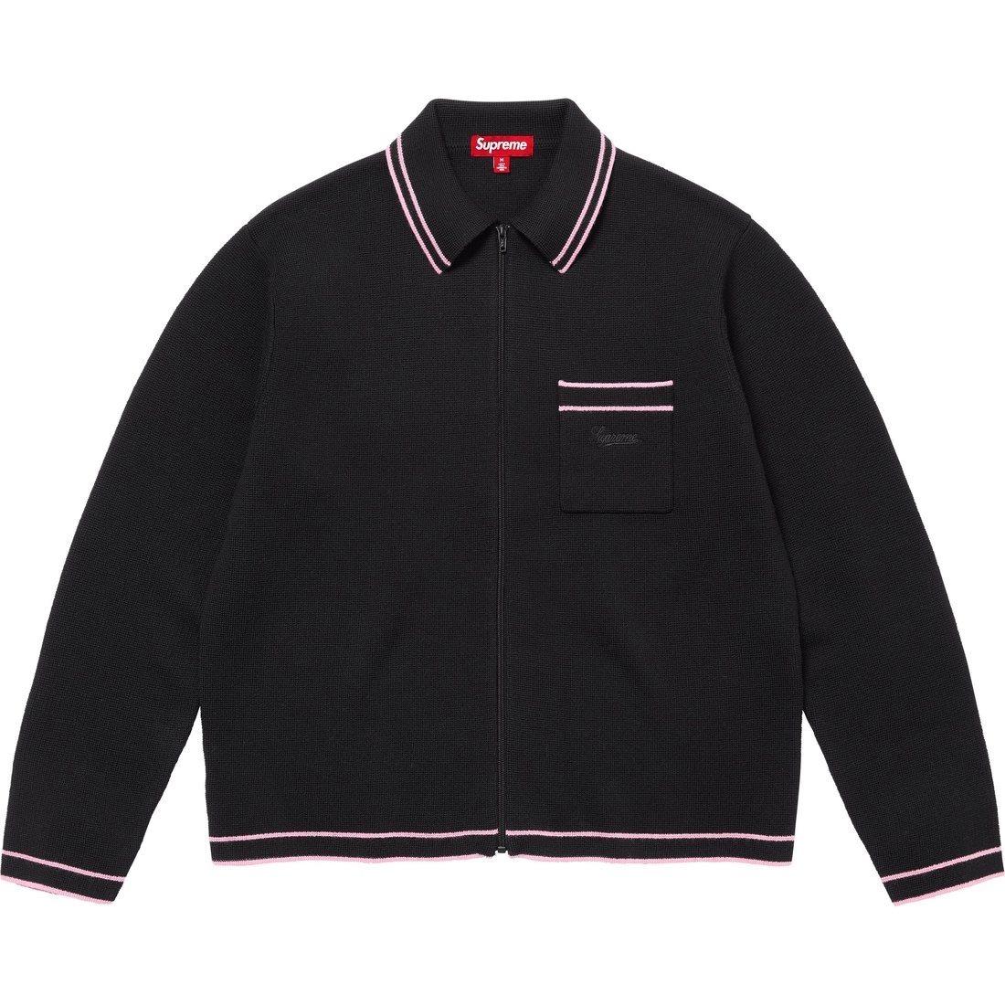 Supreme FW24 WEEK5 Zip Up Polo Sweater Polo