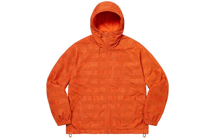 Supreme Week 1 Logo Ripstop Hooded Track Jacket Logo