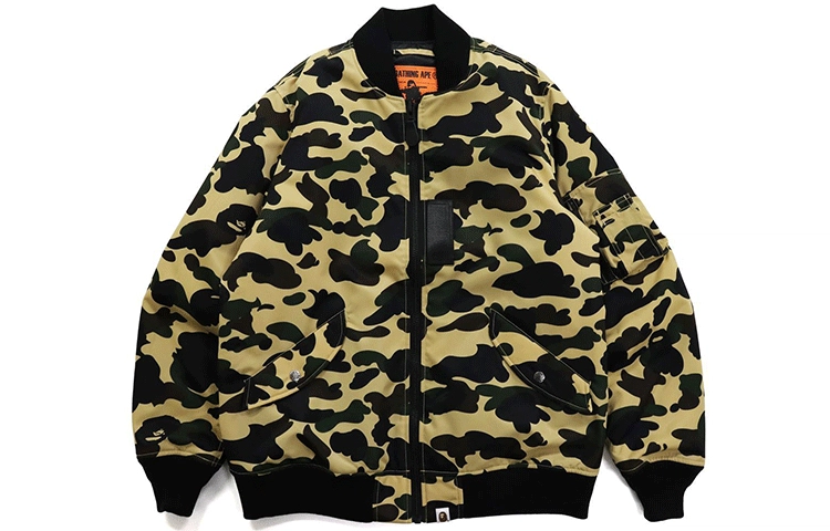 A BATHING APE BAPE 1st Camo Nylon Twill Ma-1 MA-1