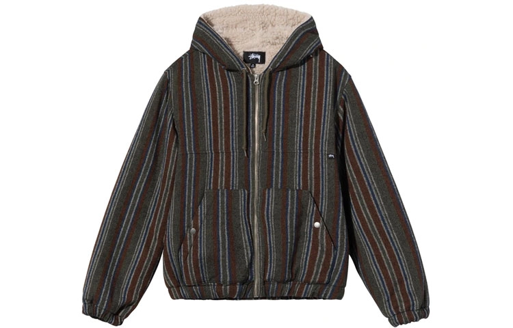 Stussy FW21 Wool Stripe Work Jacket