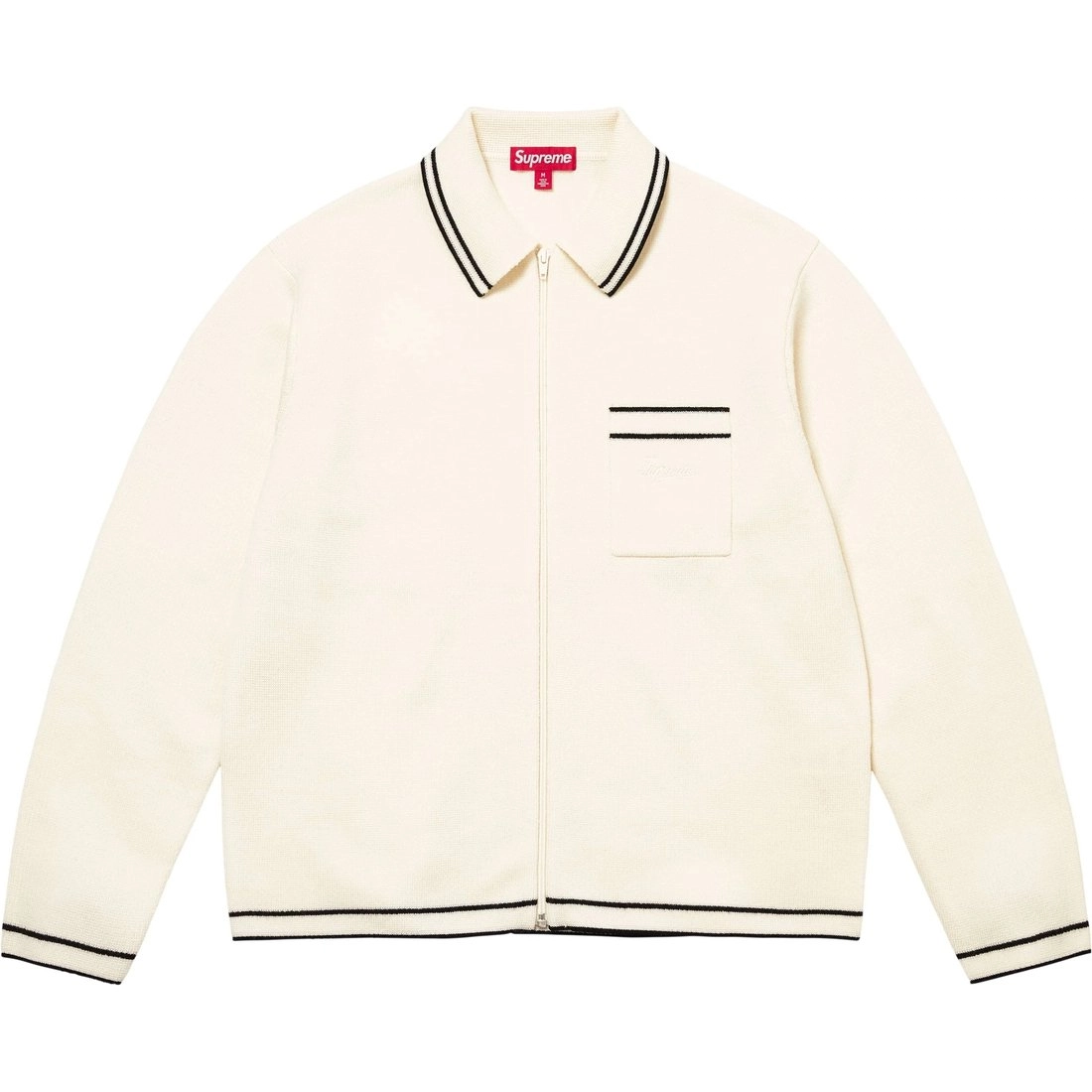Supreme FW24 WEEK5 Zip Up Polo Sweater Polo