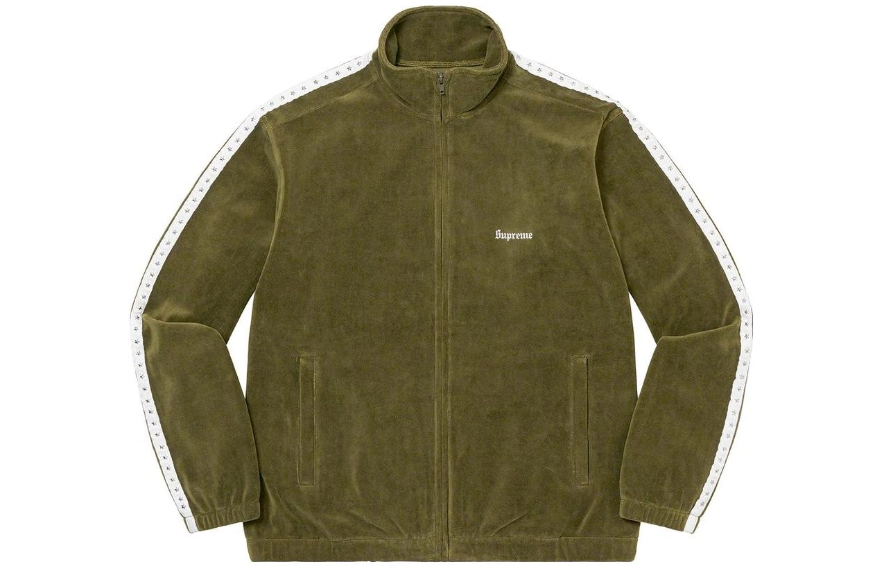 Supreme 2022 Week 2 Studded Velour Track Jacket