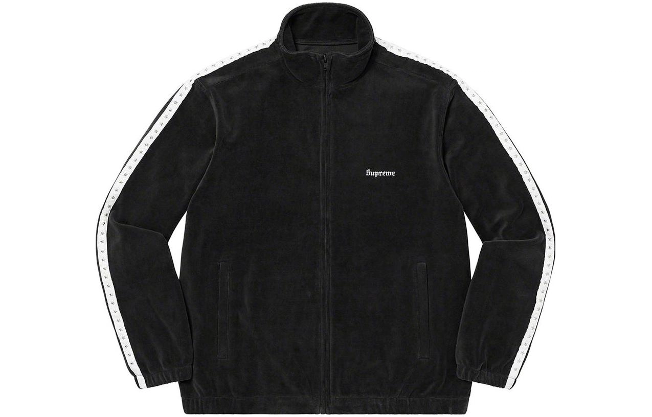 Supreme 2022 Week 2 Studded Velour Track Jacket