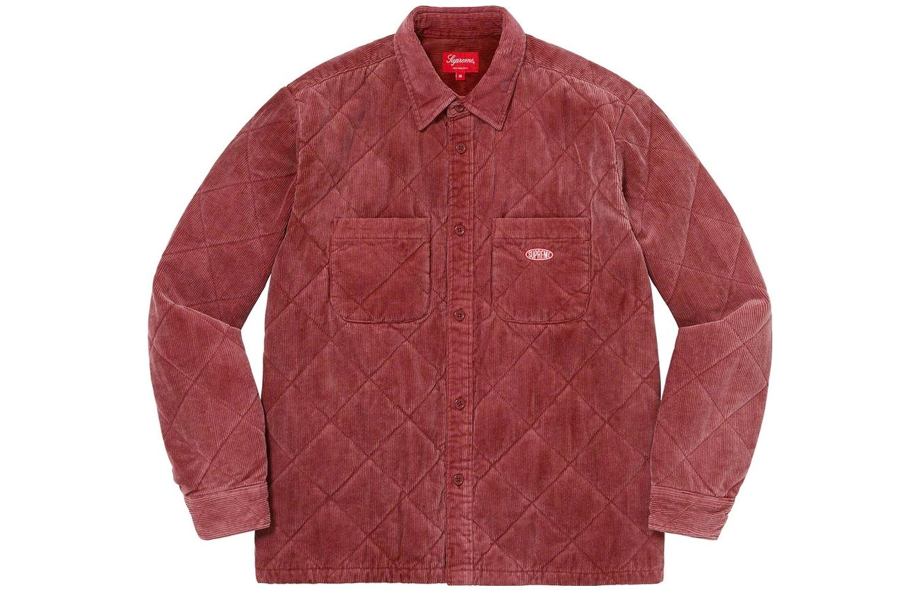 Supreme FW22 Week 11 Quilted Corduroy Shirt