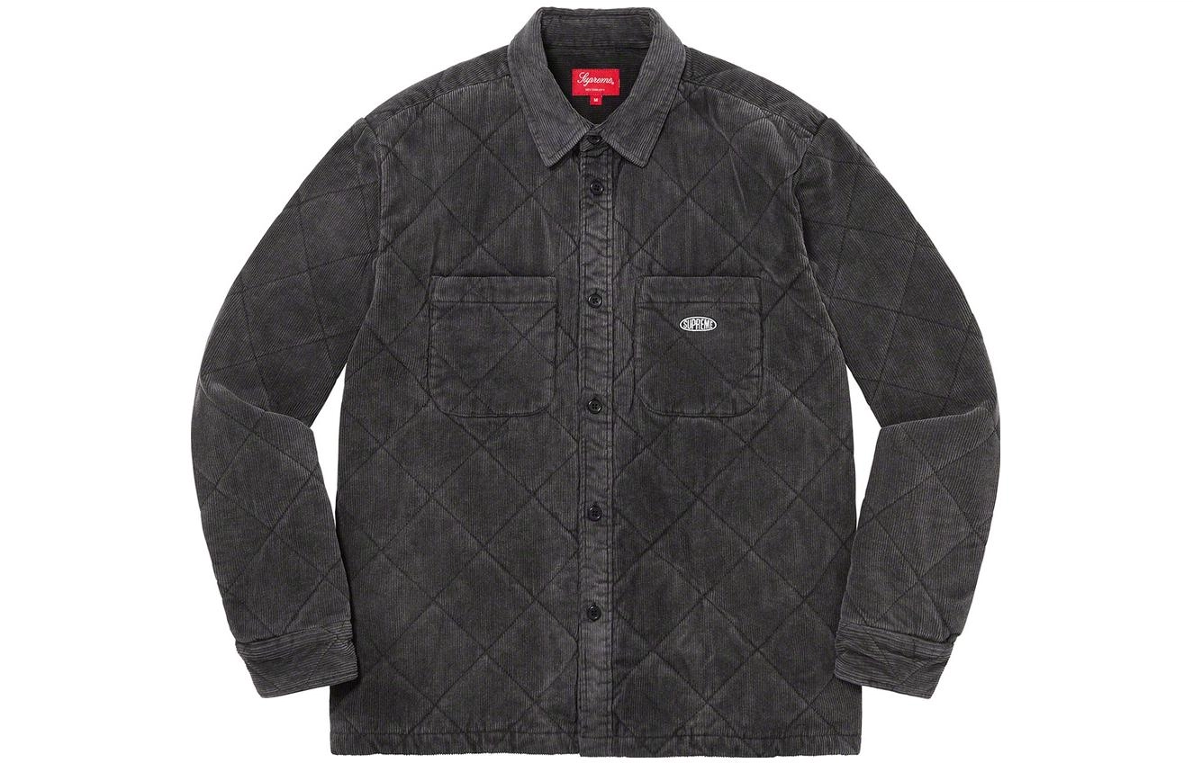 Supreme FW22 Week 11 Quilted Corduroy Shirt