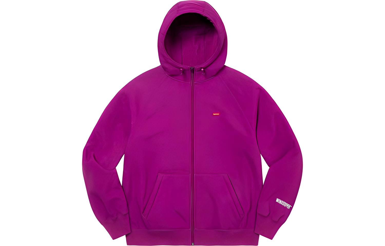 Supreme FW21 Week 15 x WINDSTOPPER Zip Up Hooded Sweatshirt Logo